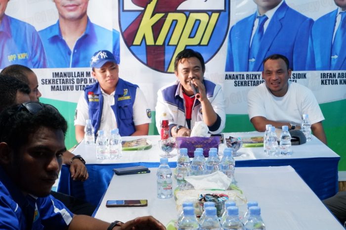 Kunjungi Halsel Haris Pertama Tegaskan Tidak Ada KNPI Dua Versi